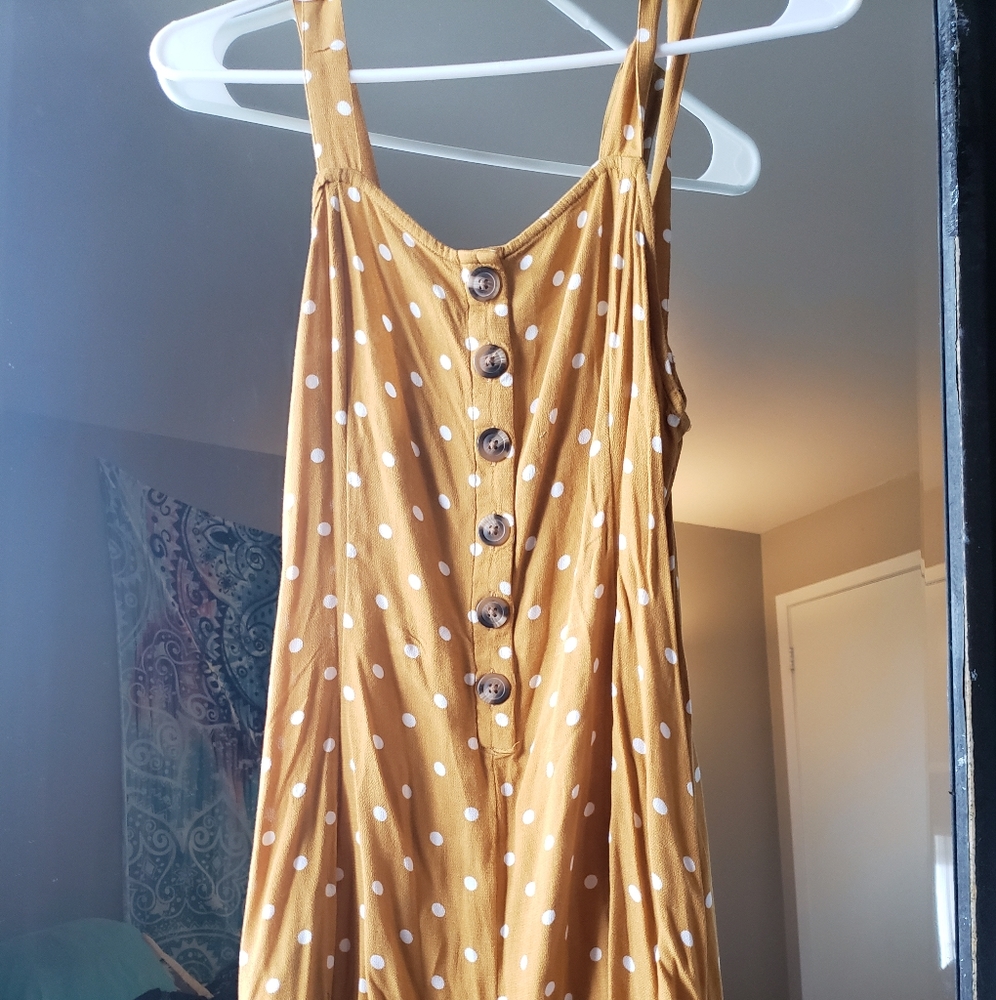 Yellow Polka Dot Romper